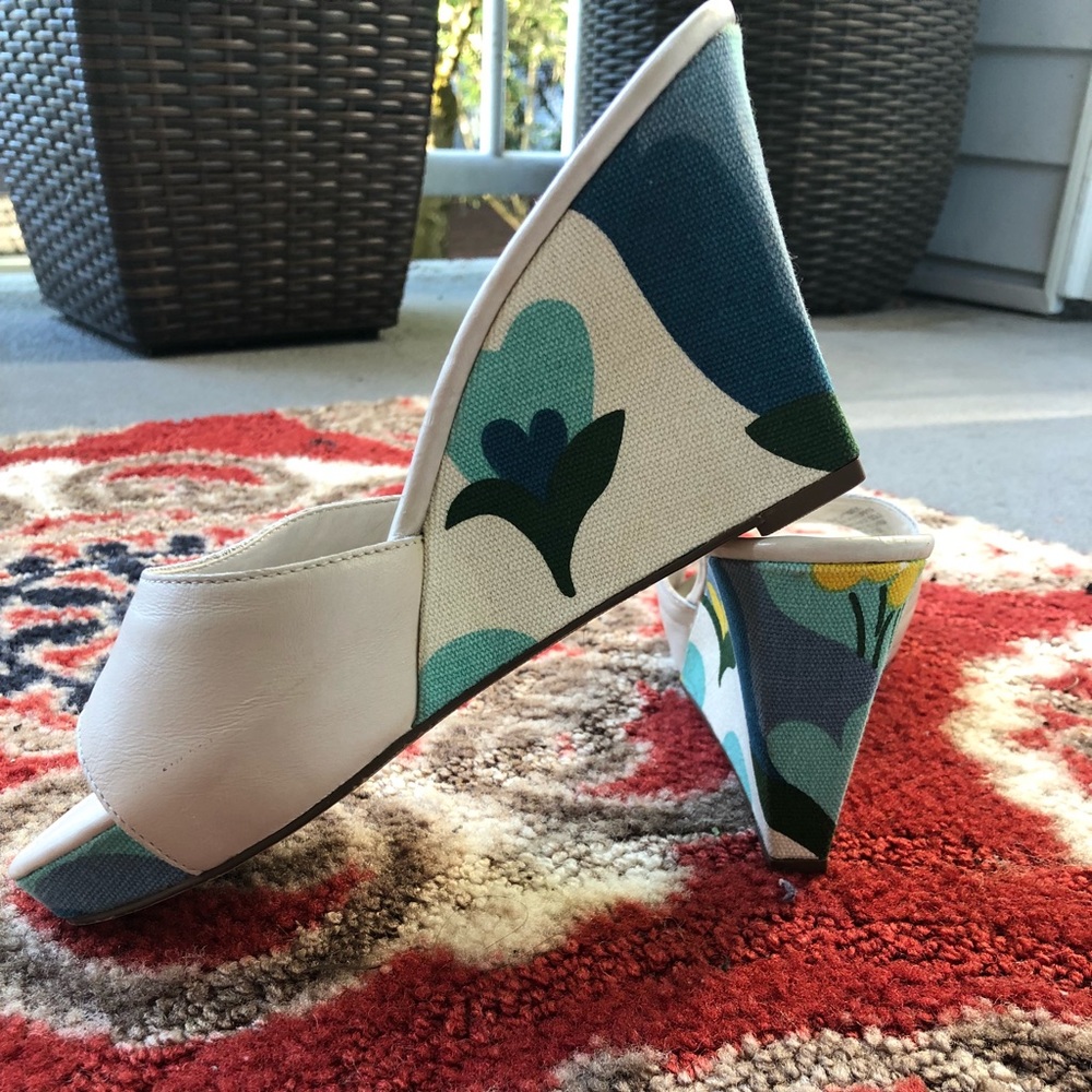 Slip on slides wedged sandals 👡